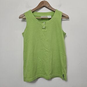 BENTON & SMITH Women's Green Casual Solid Tank Top Size S